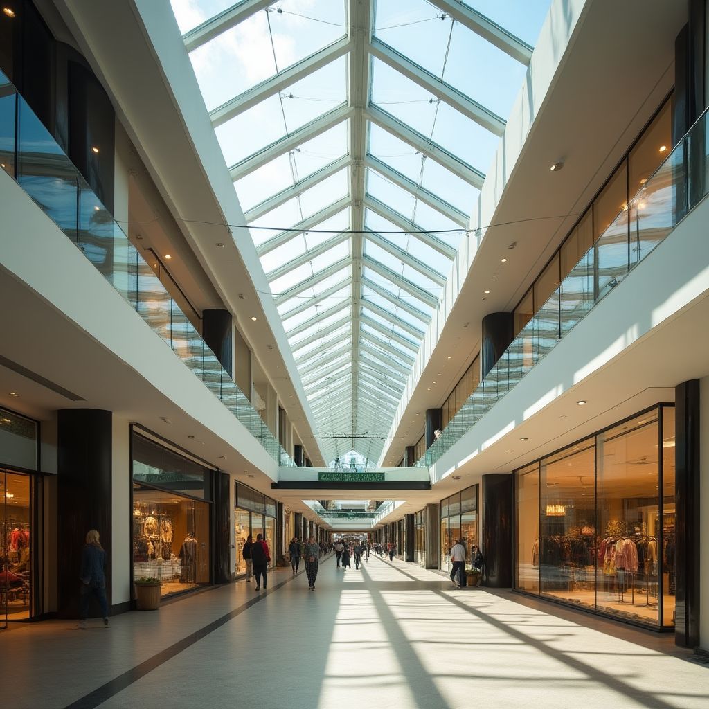 Shopping center architectural detail